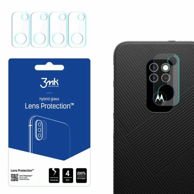 Защитное стекло для камеры 3mk Lens Protection для Motorola Defy 2021 Transparent (4 Pack) (5903108422703)