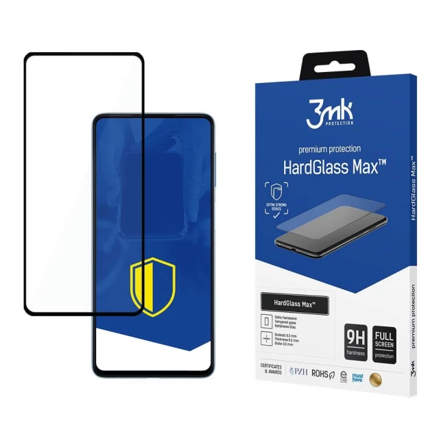 Защитное стекло 3mk HardGlass Max для Samsung Galaxy M52 Black (5903108439688)