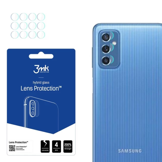 Защитное стекло для камеры 3mk Lens Protection (4 PCS) для Samsung Galaxy M52 5G (5903108440608)
