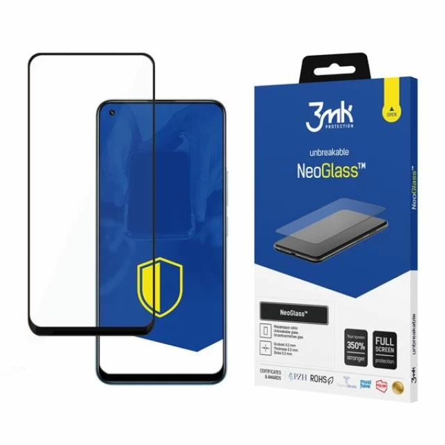 Защитное стекло 3mk NeoGlass для Realme 8 Pro Black (5903108441773)