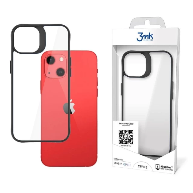 Чохол 3mk Satin Armor Case Plus для iPhone 13 Transparent (5903108441889)