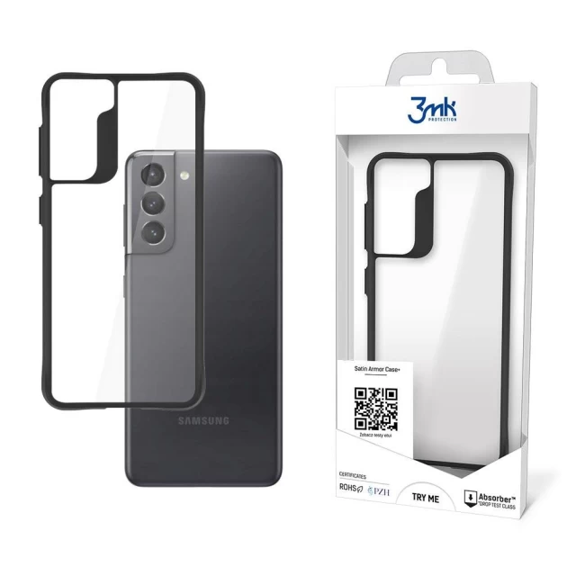 Чохол 3mk Satin Armor Case Plus для Samsung Galaxy S21 5G Transparent (5903108442183)