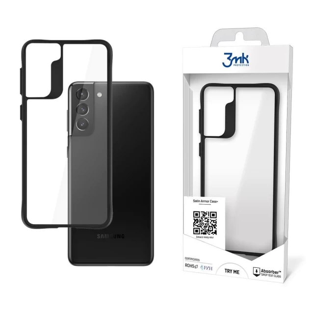 Чохол 3mk Satin Armor Case Plus для Samsung Galaxy S21 Plus 5G Transparent (5903108442206)