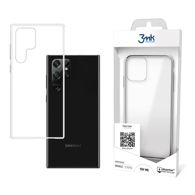 Чехол 3mk Clear Case для Samsung Galaxy S22 Ultra Transparent (3M003166-0)