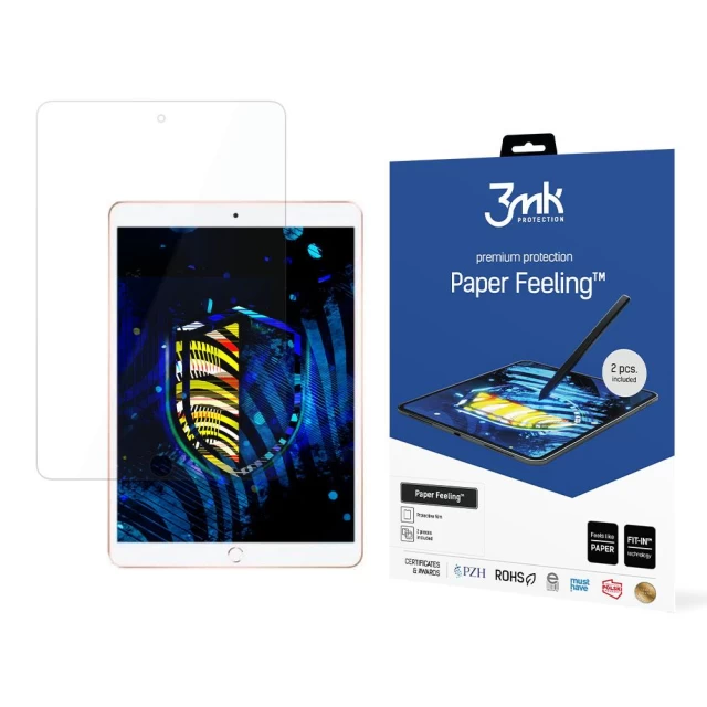 Светоотражающая пленка 3mk PaperFeeling для iPad Air 10.5 Transparent (2 pack) (5903108448321)