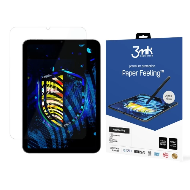 Светоотражающая пленка 3mk PaperFeeling для iPad mini 8.3 2021 Transparent (2 pack) (5903108448338)