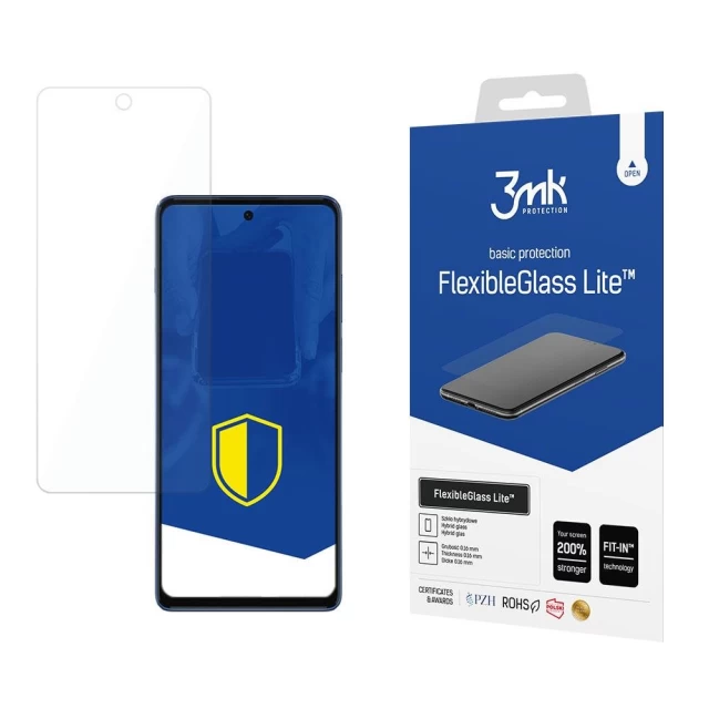 Защитное стекло 3mk FlexibleGlass Lite для Motorola Moto G200 5G Transparent (3mk FG Lite(1014))