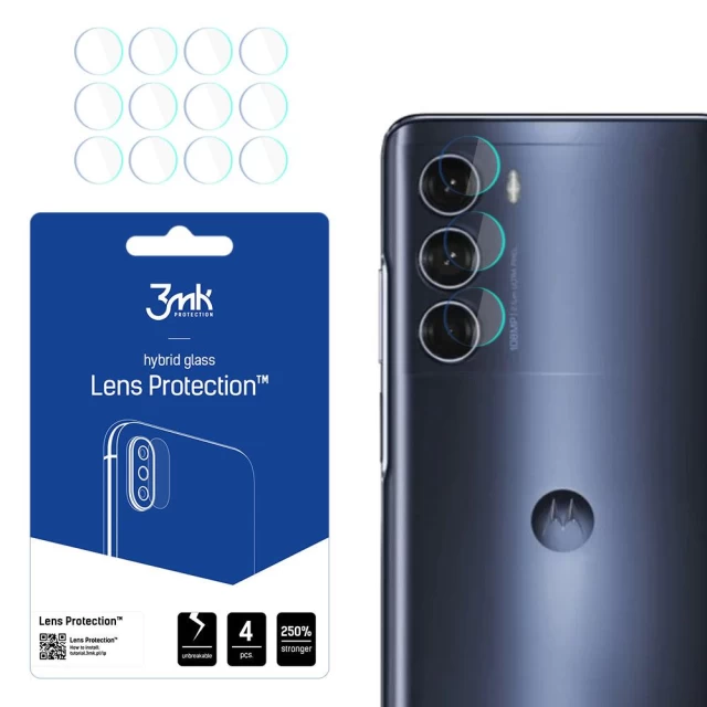 Захисне скло для камери 3mk Lens Protection (4 PCS) для Motorola Moto G200 5G (5903108450027)