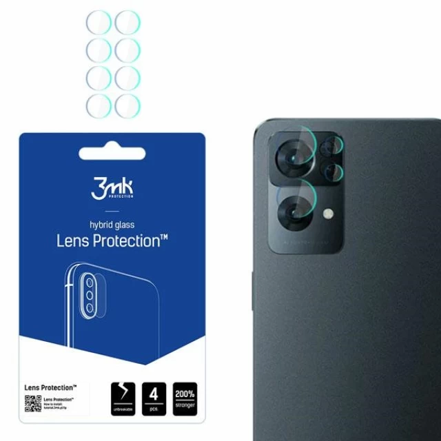 Захисне скло для камери 3mk Lens Protect (4 PCS) для Oppo Reno 7 Pro 5G (5903108452601)