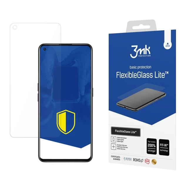 Защитное стекло 3mk FlexibleGlass Lite для Realme GT Neo 2 5G Transparent (5903108454780)