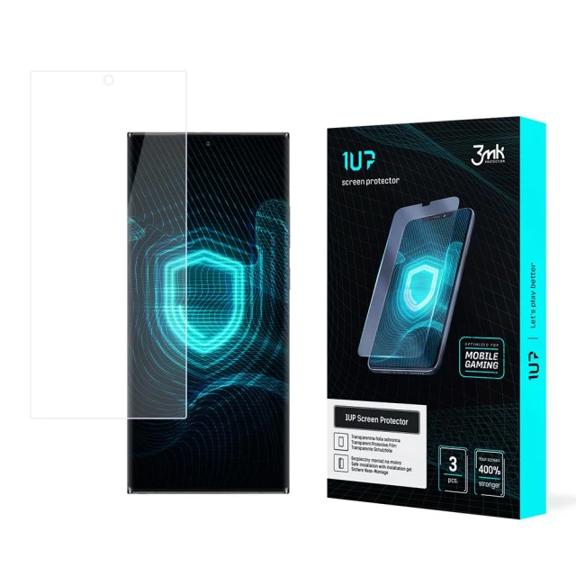 Защитная пленка 3mk 1UP для Samsung Galaxy S22 Ultra Transparent (3 Pack) (5903108454933)