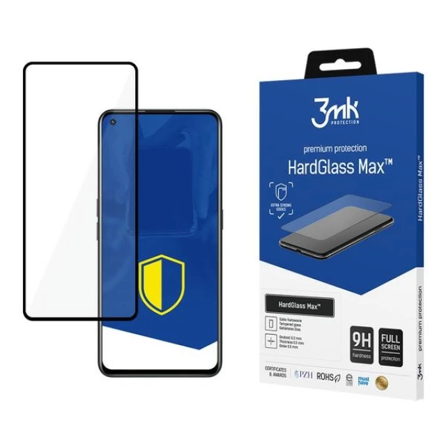 Захисне скло 3mk HardGlass Max для Realme GT Neo 2 5G Black (5903108455756)