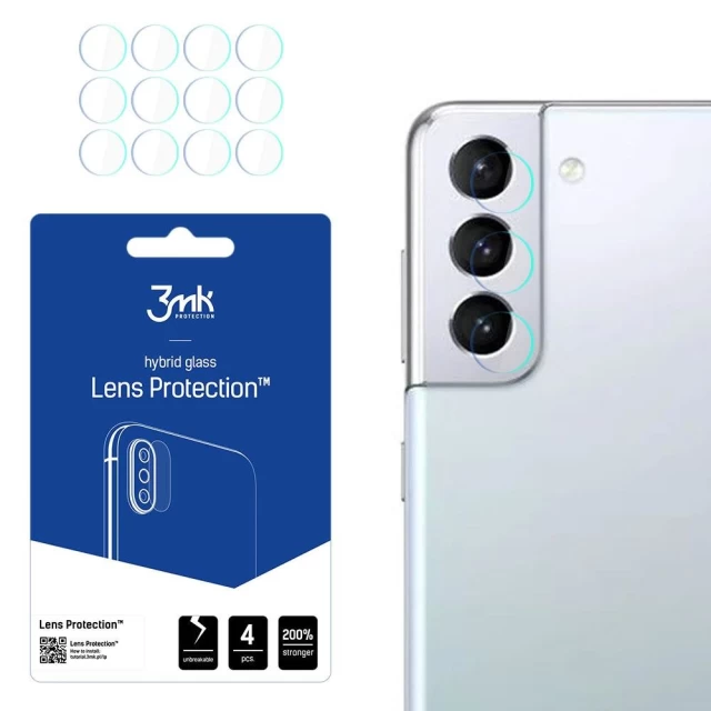 Захисне скло для камери 3mk Lens Protection (4 PCS) для Samsung Galaxy S22 Plus 5G (5903108456135)