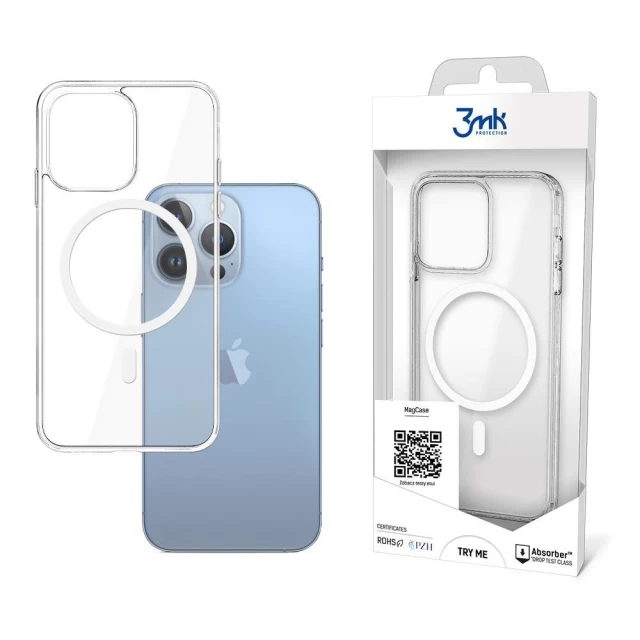 Чехол 3mk Mag Case для iPhone 13 Pro Transparent with MagSafe (5903108458313)