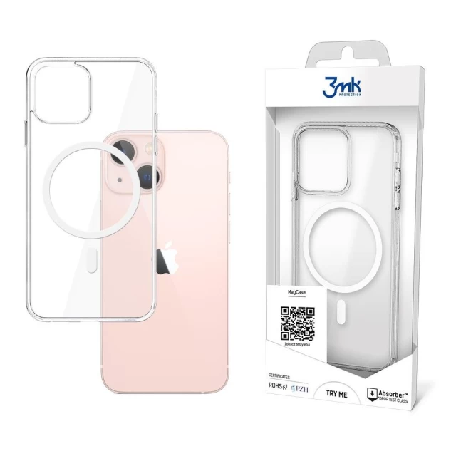 Чохол 3mk Mag Case для iPhone 13 mini Transparent with MagSafe (5903108458320)