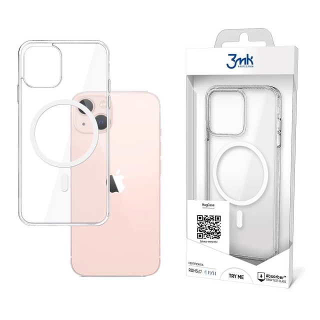 Чехол 3mk Mag Case для iPhone 13 Transparent with MagSafe (5903108458337)