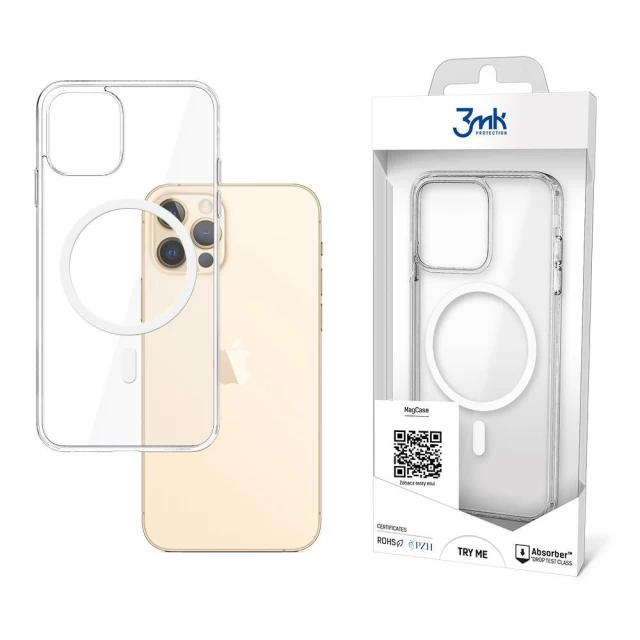 Чохол 3mk Mag Case для iPhone 12 | 12 Pro Transparent with MagSafe (5903108458344)