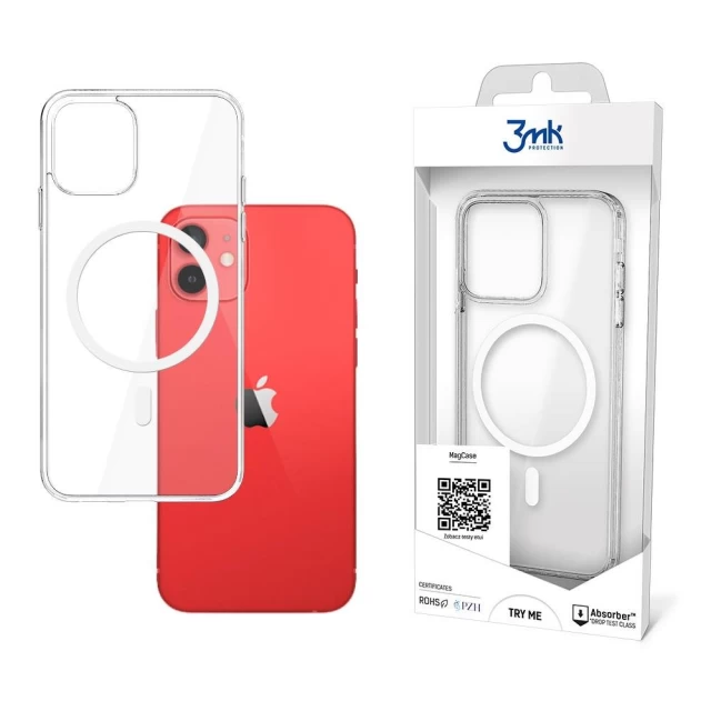 Чохол 3mk Mag Case для iPhone 12 mini Transparent with MagSafe (5903108458368)