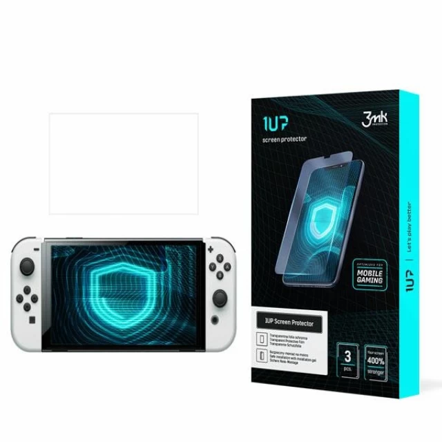 Защитная пленка 3mk 1UP для Nintendo Switch Oled Transparent (3 Pack) (5903108460033)