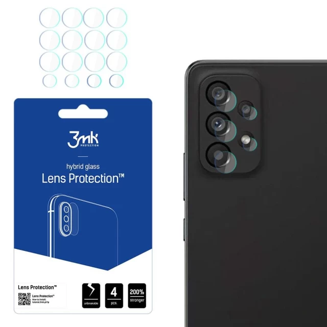 Защитное стекло для камеры 3mk Lens Protection (4 PCS) для Samsung Galaxy A53 5G (5903108460422)