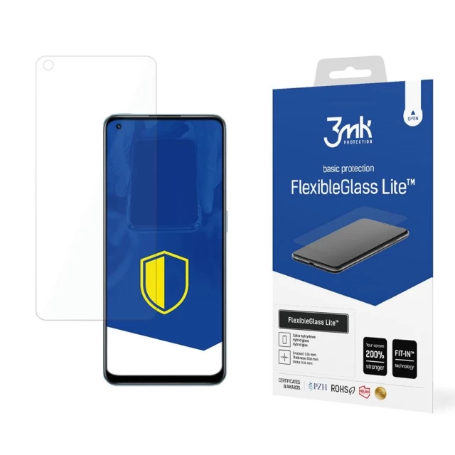Защитное стекло 3mk FlexibleGlass Lite для Realme 9 Pro Plus Transparent (5903108462693)