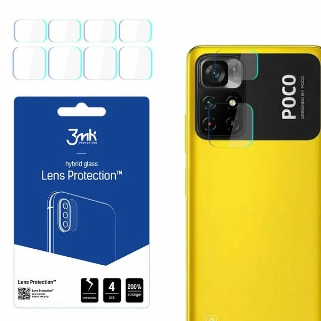 Захисне скло для камери 3mk Lens Protection (4 PCS) для Xiaomi Poco M4 Pro (5903108465151)