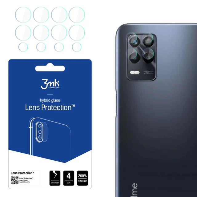 Защитное стекло для камеры 3mk Lens Protection (4 PCS) для Realme 9 5G (5903108466073)