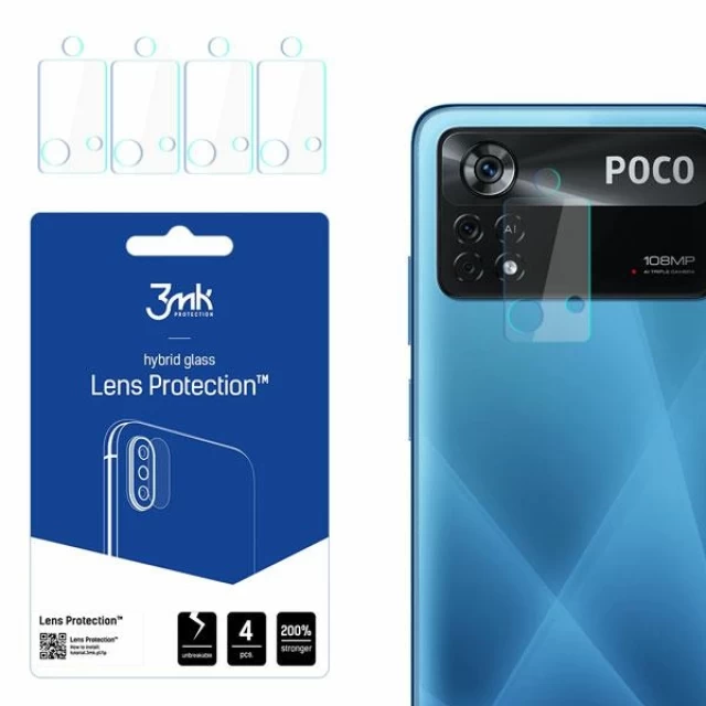 Защитное стекло для камери 3mk Lens Protection (4 PCS) для Xiaomi Poco X4 Pro 5G (5903108472135)