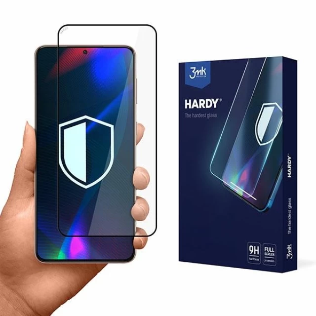 Защитное стекло 3mk Hardy для Samsung Galaxy S21 Plus 5G Black (5903108473781)