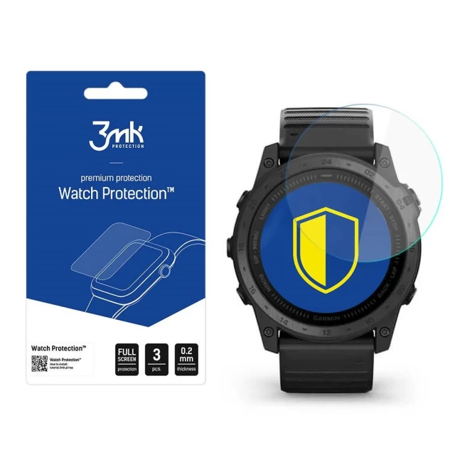 Захисне скло 3mk FlexibleGlass Lite для Garmin Tactix 7 Transparent (3 Pack) (3mk Watch FG(257))