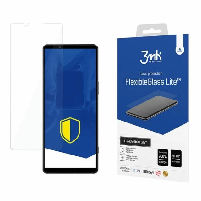 Защитное стекло 3mk FlexibleGlass Lite для Sony Xperia 1 IV (5903108477123)