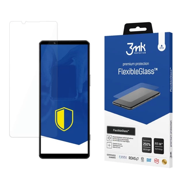 Защитное стекло 3mk FlexibleGlass для Sony Xperia 1 IV Transparent (5903108477130)