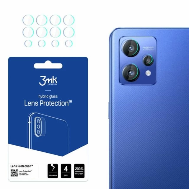 Защитное стекло для камеры 3mk Lens Protection (4 PCS) для Realme Narzo 50 Pro 5G (5903108482967)