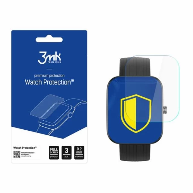 Захисна плівка 3mk ARC для Xiaomi Amazfit Bip 3 | 3 Pro Transparent (3 Pack) (5903108483834)