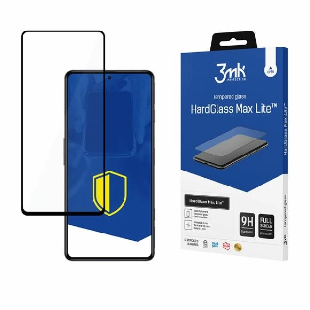 Защитное стекло 3mk HardGlass Max Lite для Xiaomi Poco F4 5G Black (5903108485487)