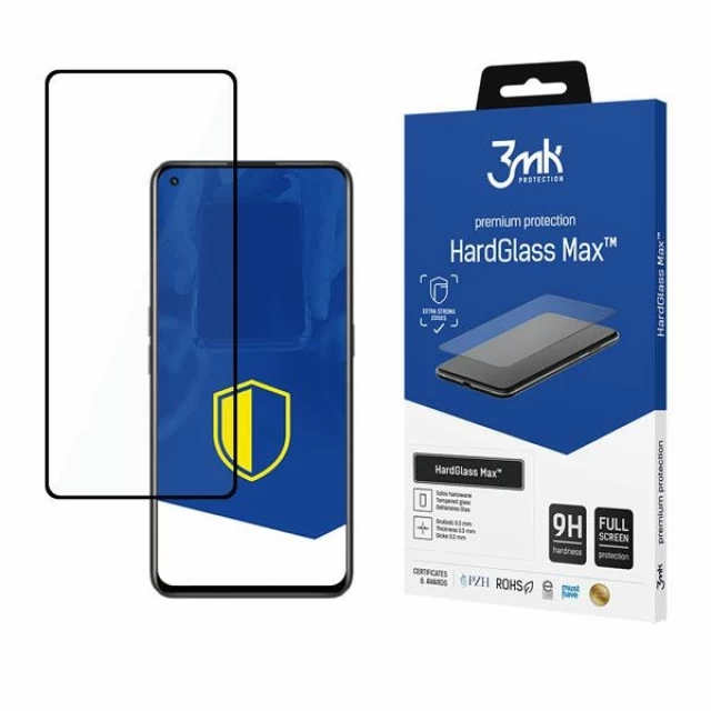 Защитное стекло 3mk HardGlass Max для Realme GT Neo 3T Black (5903108485746)