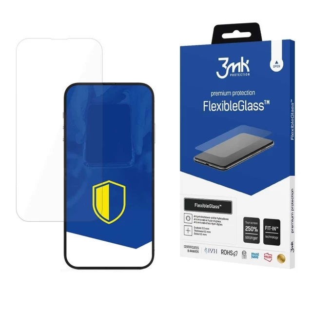 Защитное стекло 3mk FlexibleGlass для iPhone 14 | 14 Pro Transparent (5903108486217)