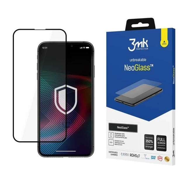 Защитное стекло 3mk NeoGlass для iPhone 14 Plus Black (5903108489287)
