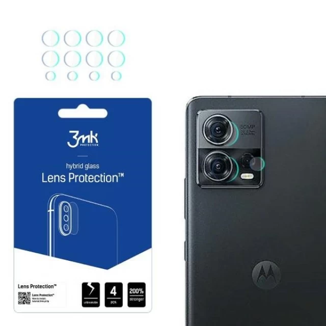 Захисне скло для камери 3mk Lens Protect (4 PCS) для Motorola Edge 30 Fusion (5903108491891)