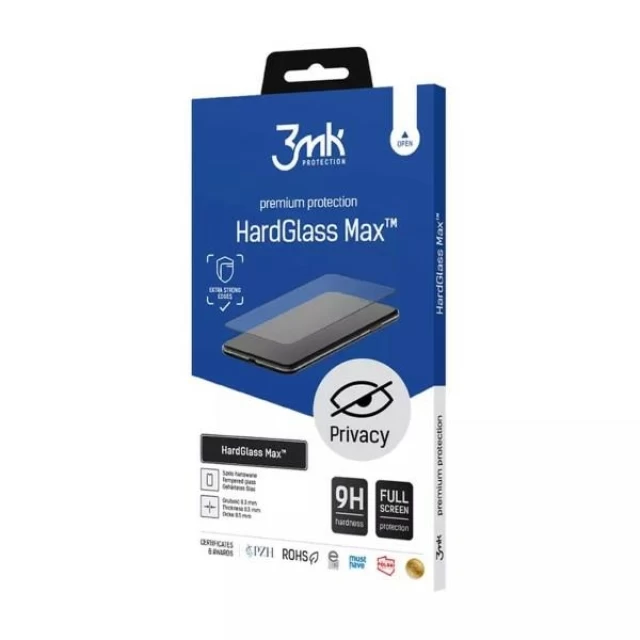 Защитное стекло 3mk HardGlass Max Privacy для iPhone 14 Pro Black (5903108493086)