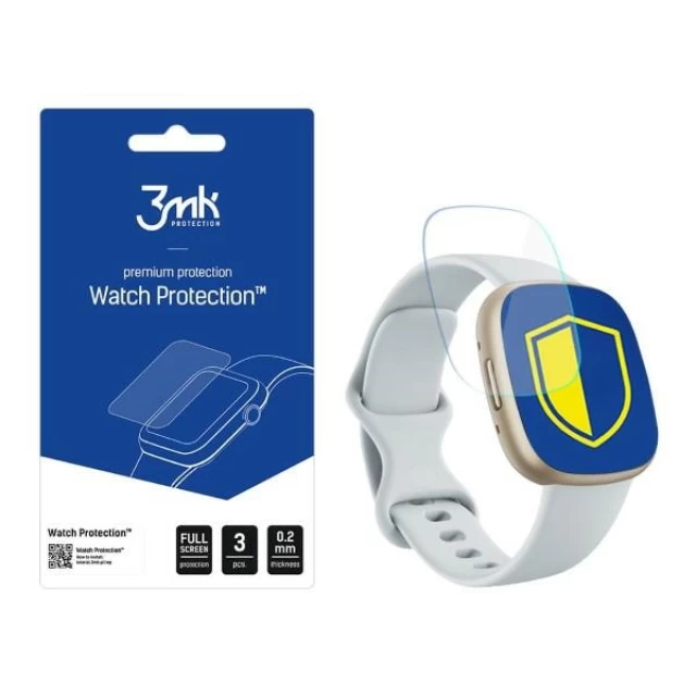 Защитная пленка 3mk ARC для Fitbit Sense 2 Transparent (3 Pack) (5903108495653)