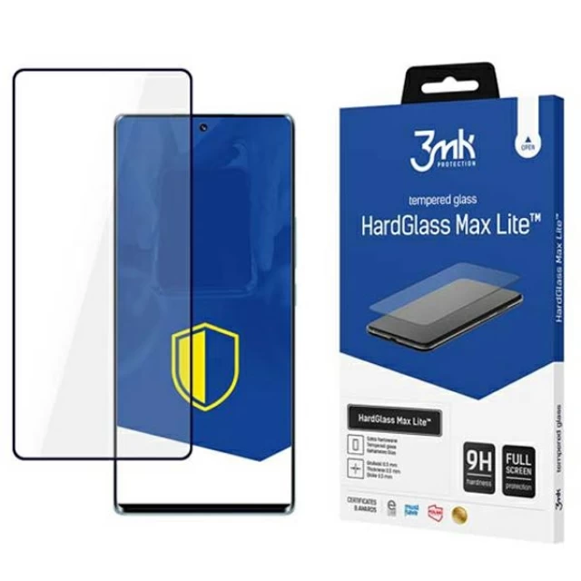 Захисне скло 3mk HardGlass Max Lite для Honor 70 Black (5903108496520)