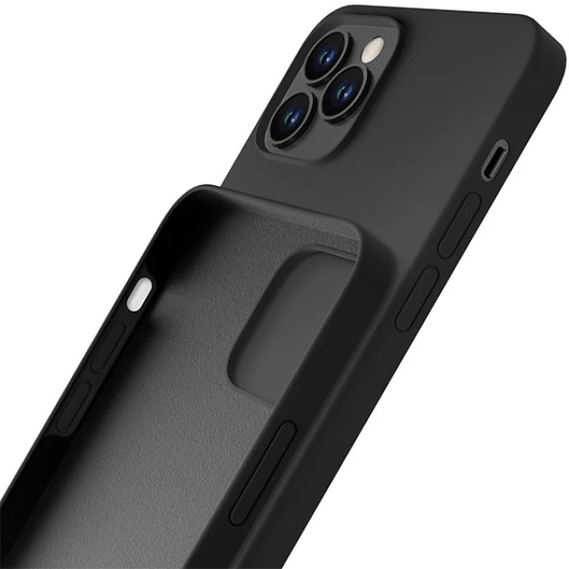 Чохол 3mk Silicone Case для iPhone 12 Pro Max Black (5903108499026)