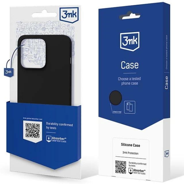 Чехол 3mk Silicone Case для iPhone 14 Black (5903108499071)