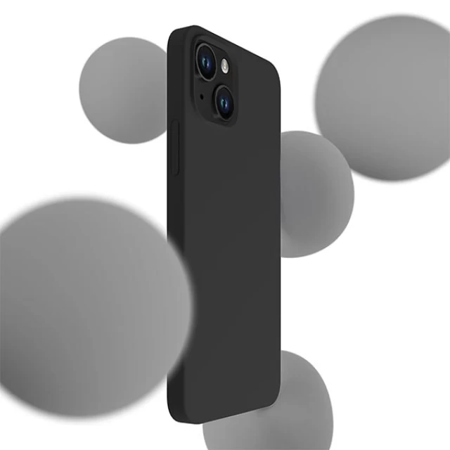 Чехол 3mk Silicone Case для iPhone 14 Black (5903108499071)