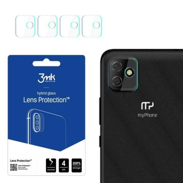 Защитное стекло 3mk Lens Protection для камеры MyPhone Fun 9 Transparent (4 Pack) (5903108499606)