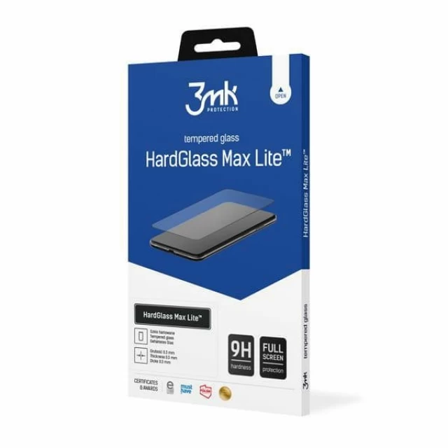 Защитное стекло 3mk HardGlass Max Lite для Poco C50 Black (5903108516600)