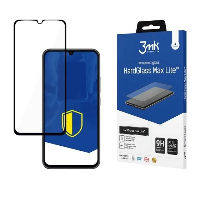 Защитное стекло 3mk HardGlass Max Lite для Samsung Galaxy A34 5G (A346) Black (5903108518369)