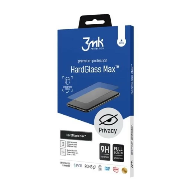 Защитное стекло 3mk HardGlass Max Privacy для iPhone 7 | 8 Black (5903108521307)