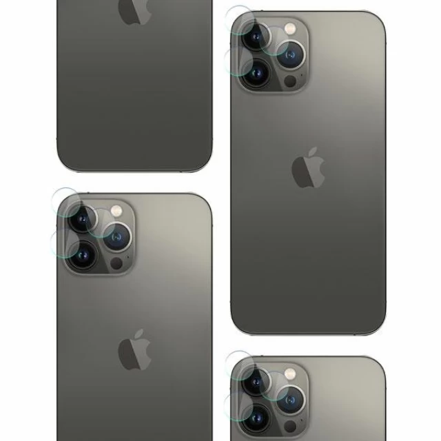 Чохол та захисне скло 3mk Comfort Set 4in1 для iPhone 14 Pro Clear Black (5903108523318)